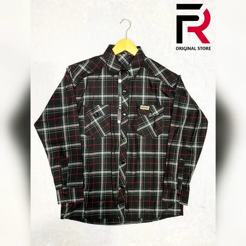 Jual Kemeja Akrilik Original Distro Premium | Flanel Pria Tangan ...