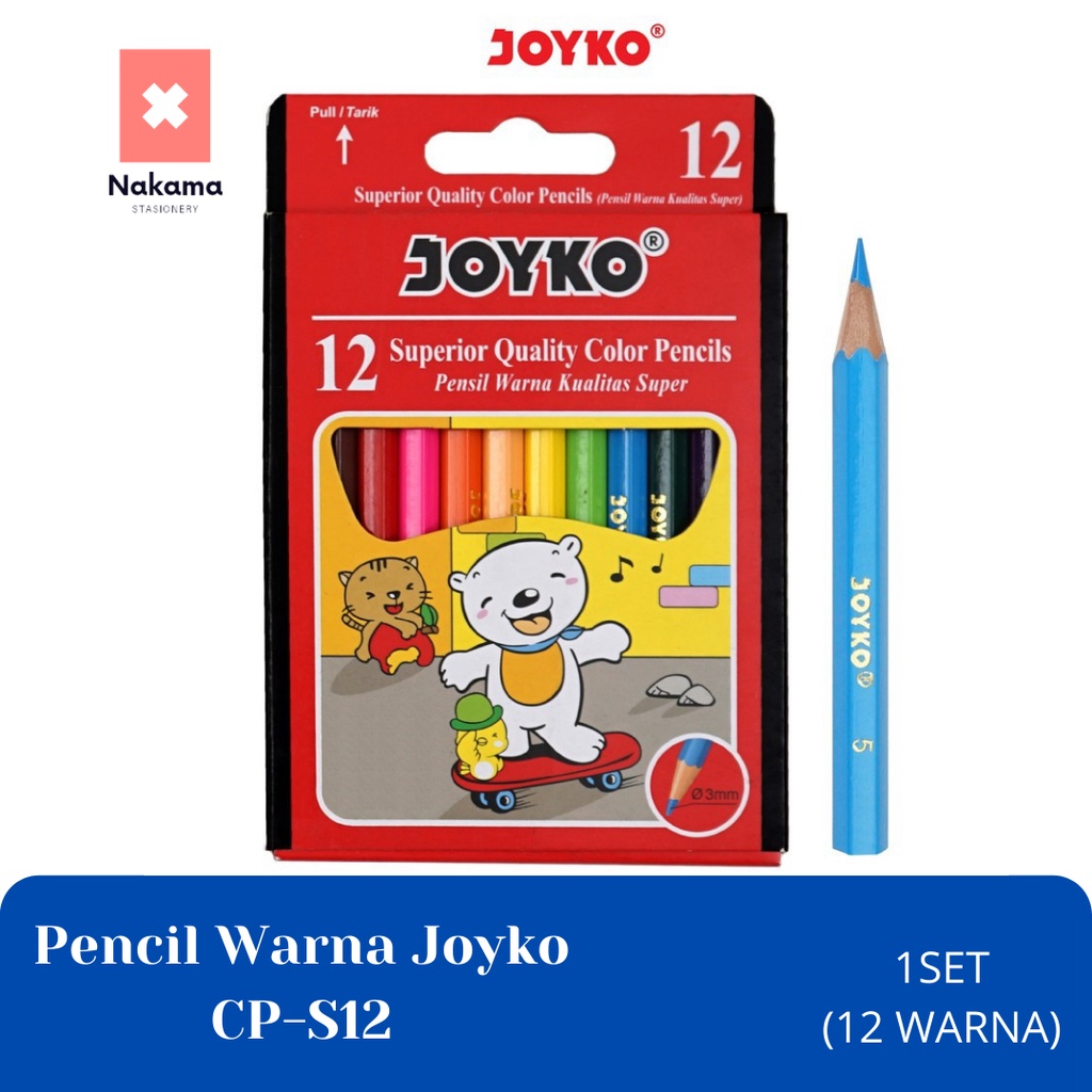 

Pensil Warna Joyko Lengkap CP-12S