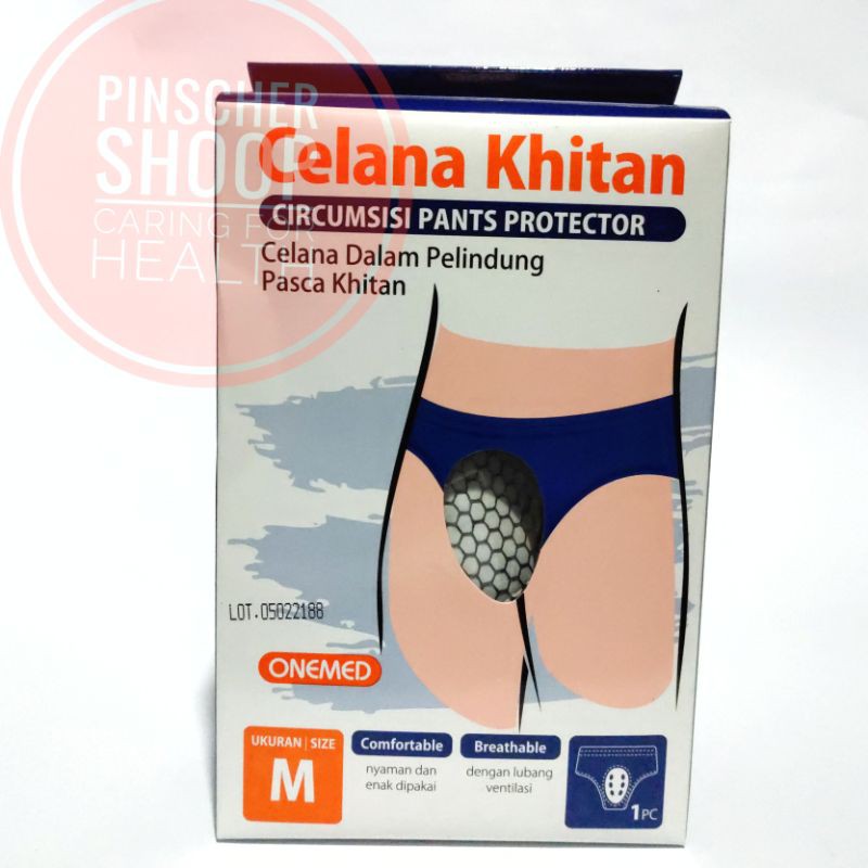 CELANA KHITAN ONEMED S / M / L / XL / XXL CIRCUMSISI PANT PROTECTOR CELANA DALAM SUNAT SATUAN