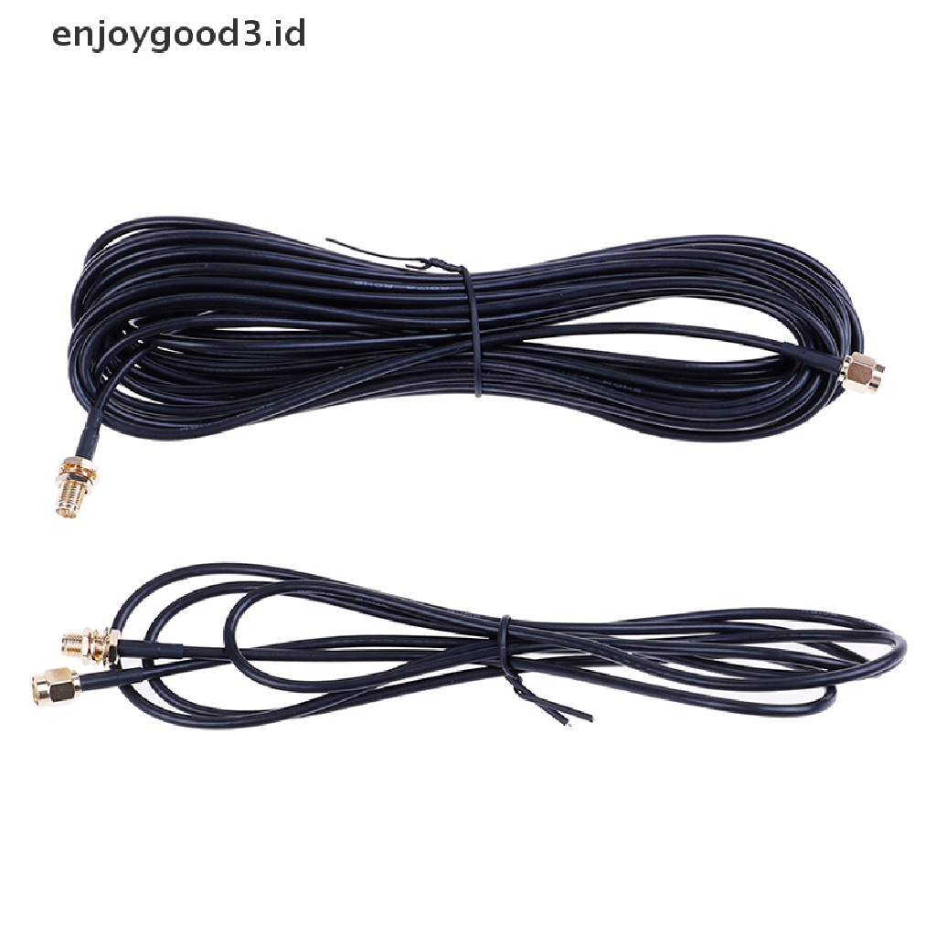 (Id) Kabel Extension Antena Wireless Rp-Sma 1.5 / 9m Untuk Router Wifi (Dd)