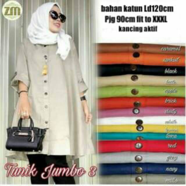 Tunik Jumbo 3 Katun