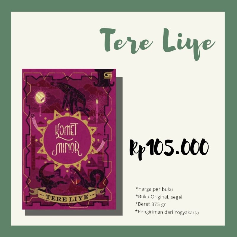 Novel Komet Minor - Tere Liye - Serial Bumi