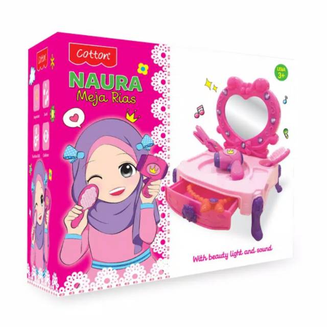 Cotton Naura meja rias /mainan anak perempuan