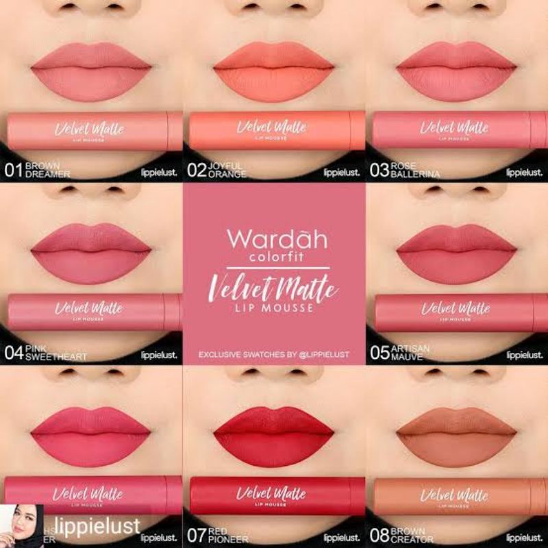 Wardah Velvet Matte Lip Cream