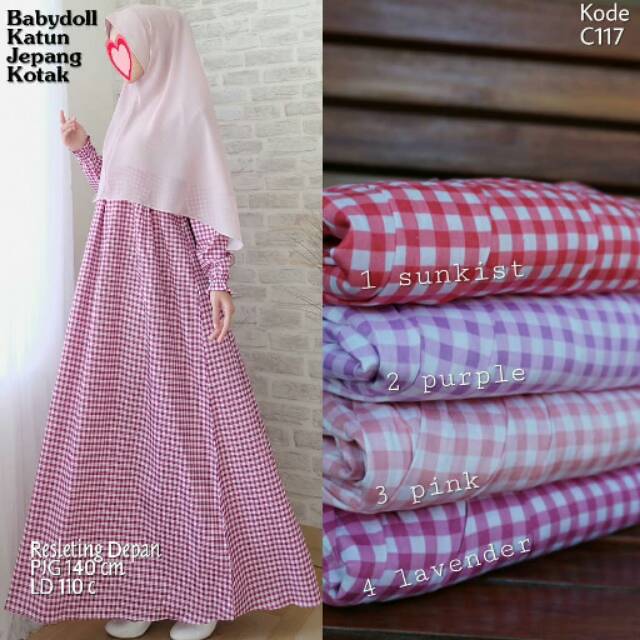Babydoll Katun Jepang Kotak / katun jepang
