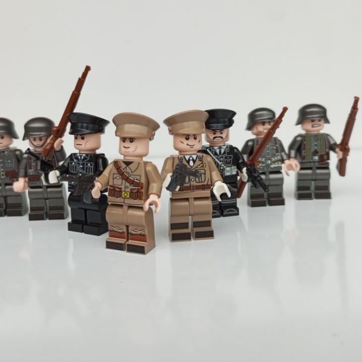 Code2t7Sh-- Lego WW2 Perwira Jerman infantri  American civil pasukan infanteri kavaleri dll