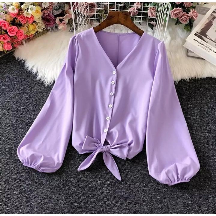 COD - Wipy Top Baju Atasan Blouse Fashion Outfit Muslim Wanita