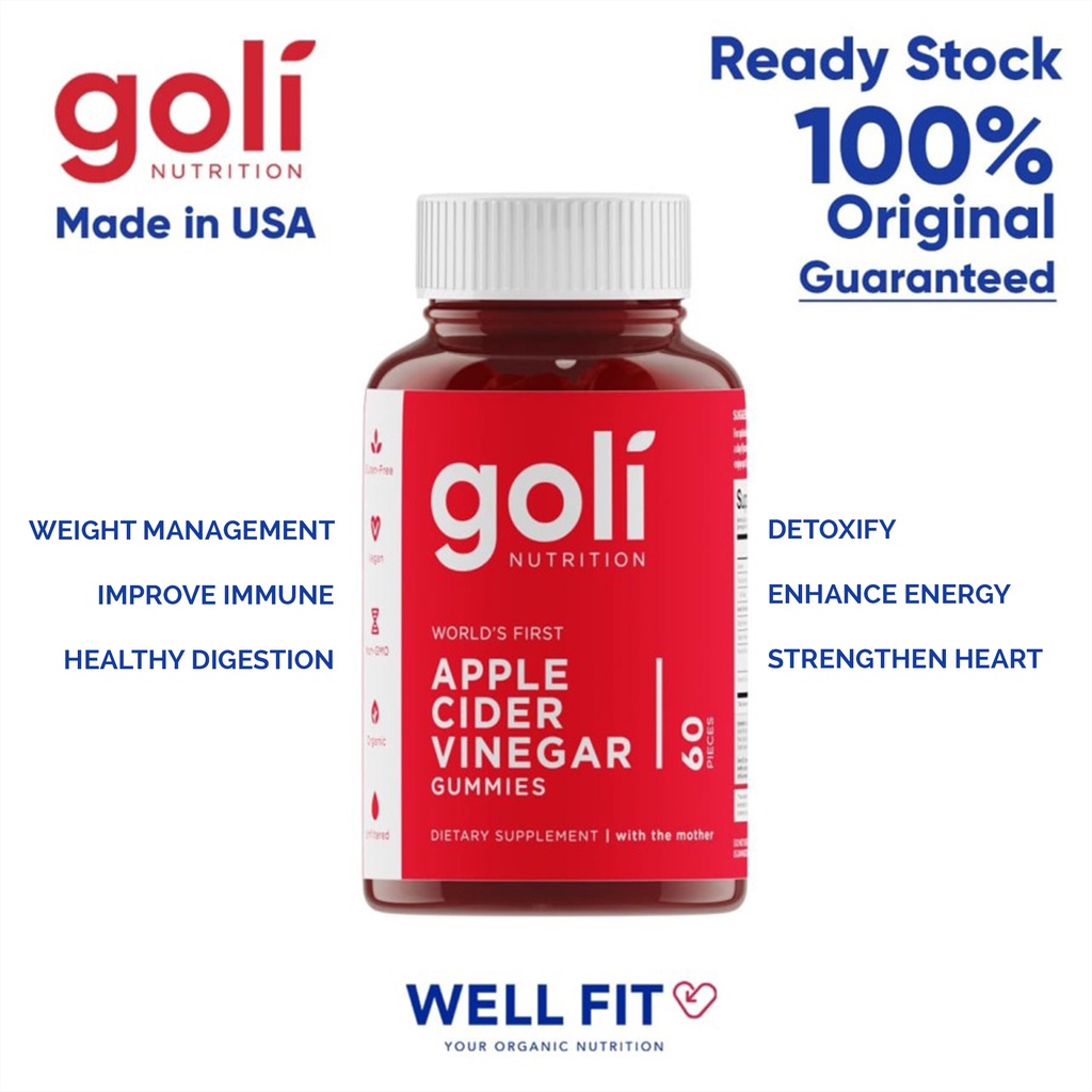 Official GOLI ACV (Apple Cider Vinegar) Gummy