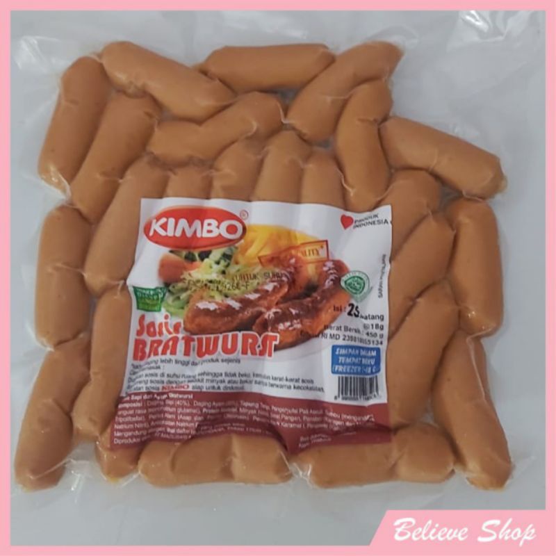 

Sosis Bratwurst Kimbo 450 gr