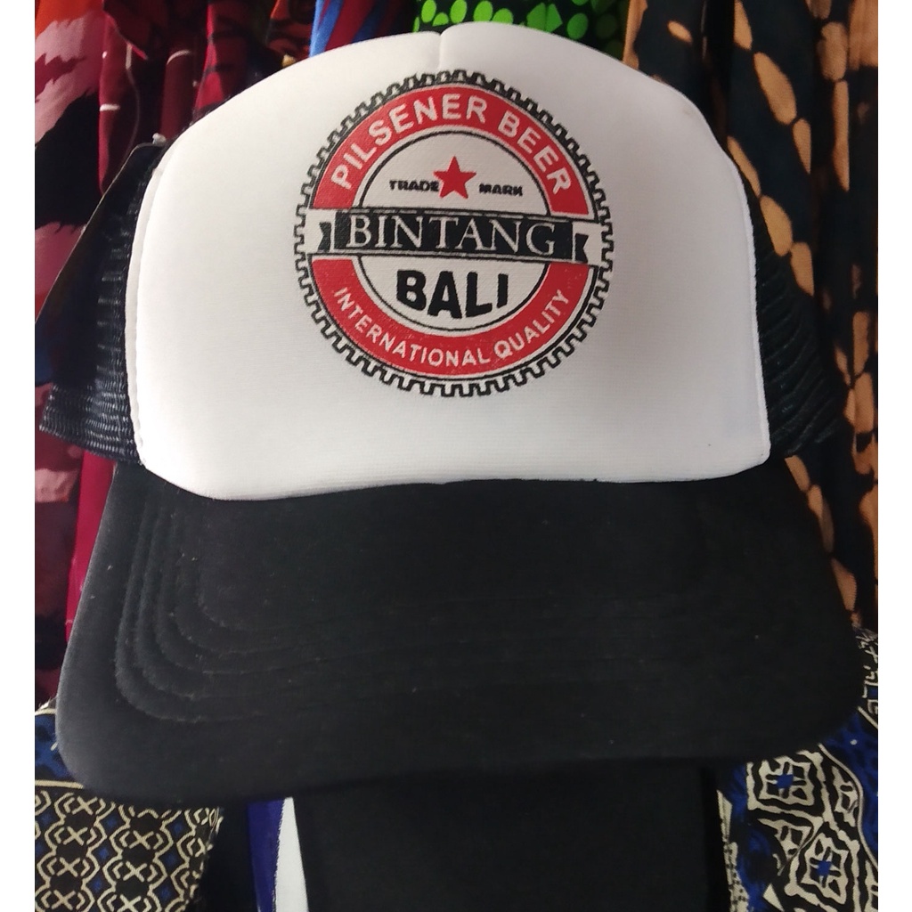 Topi jaring bali motif bintang