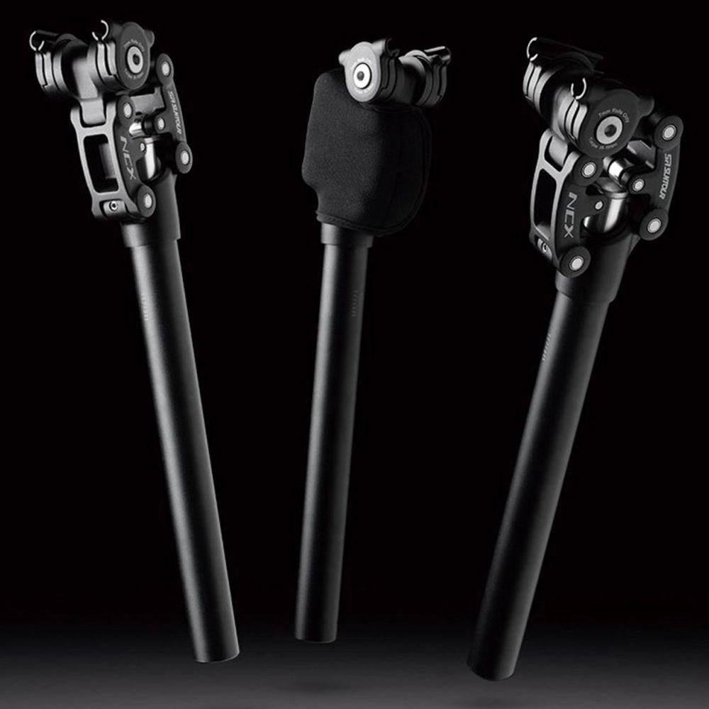 Lanfy Seatpost Sepeda 350mm Perlindungan Debu Shock Absorber Seat Tube Aksesoris Jajar Genjang Konstruksi Protection Case Seat Tube Clamp Suspensi Seat Post