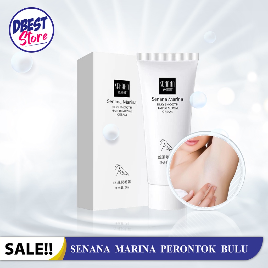 [  GRATIS SPATULA ] SENANA MARINA HAIR REMOVAL AMPUH MENGHILANGKAN BULU KETIAK TANGAN KAKI &amp; KEMALUAN