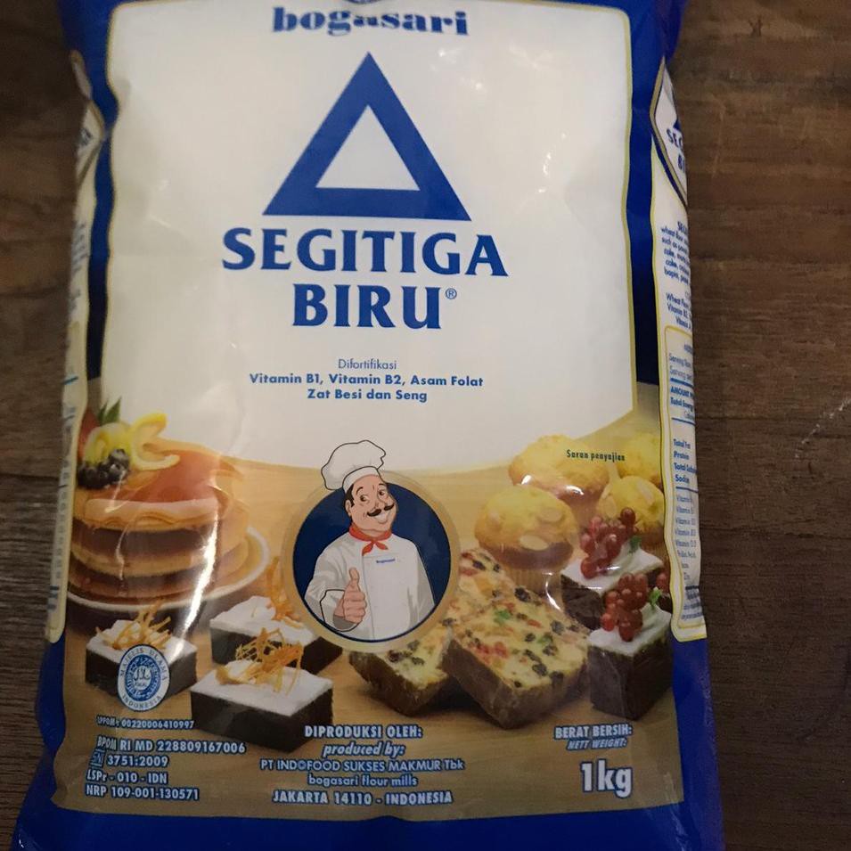 

TERMURAH Terigu Segitiga Biru Premium Kemasan 1kg