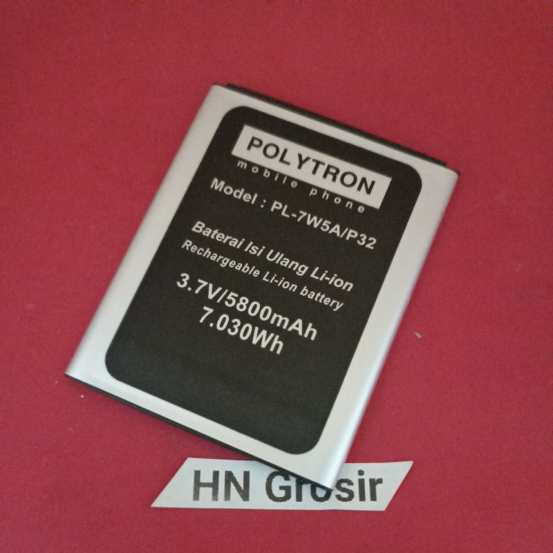 Baterai batre polytron R2509 Rocket T6 PL-7W5A original Battery hp