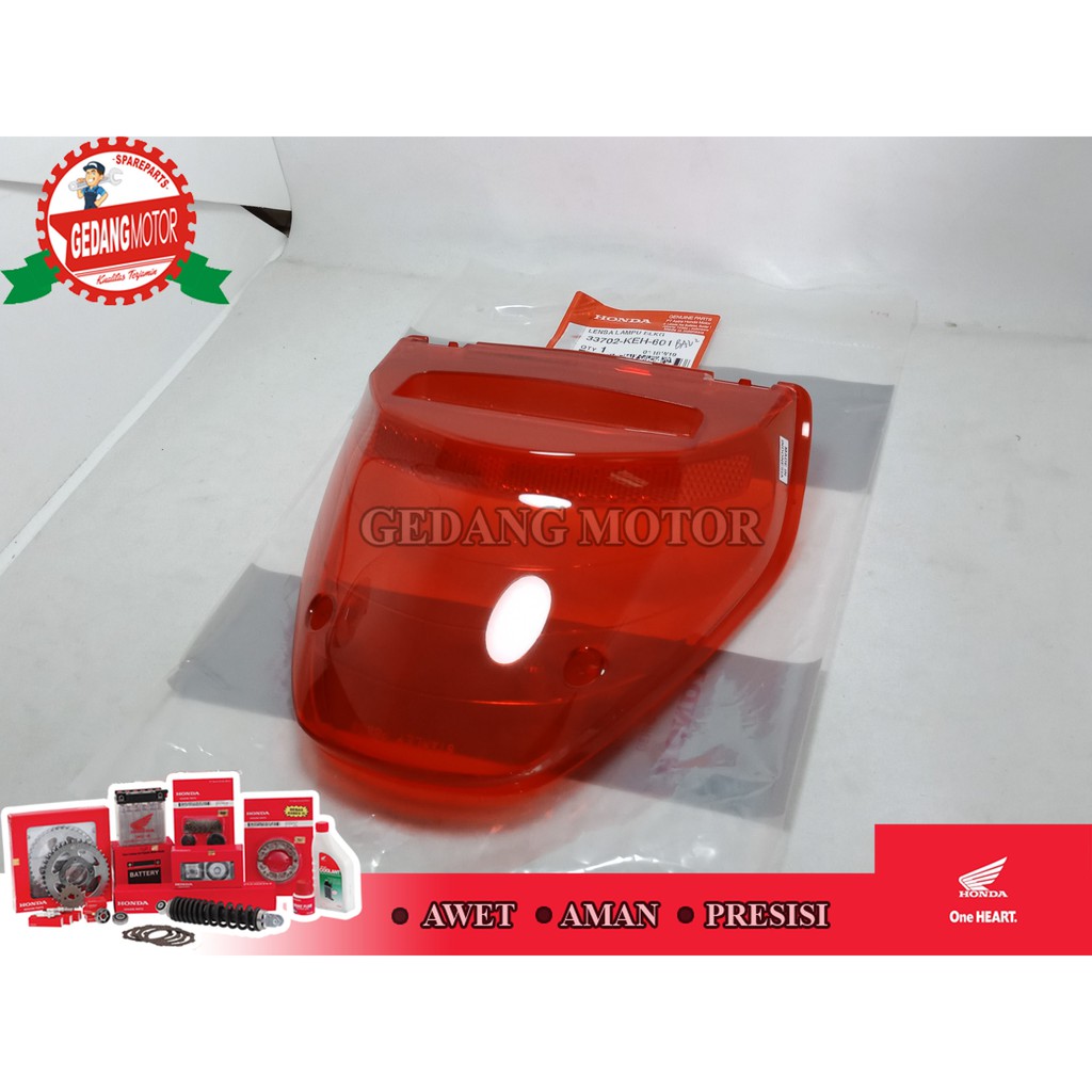 MIKA STOP KACA LAMPU BELAKANG MEGAPRO VERZA ASLI AHM 33702-KEH-601