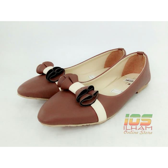 D&amp;A Cokelat Sepatu Balet Wanita Size 36-40