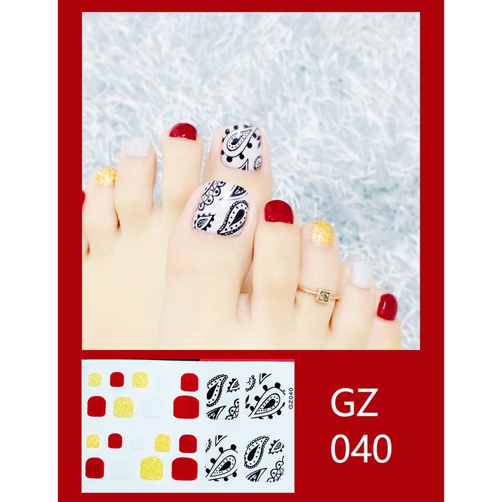 Gz34 Stiker Kuku 3D Bahan Akrilik untuk Nail Art