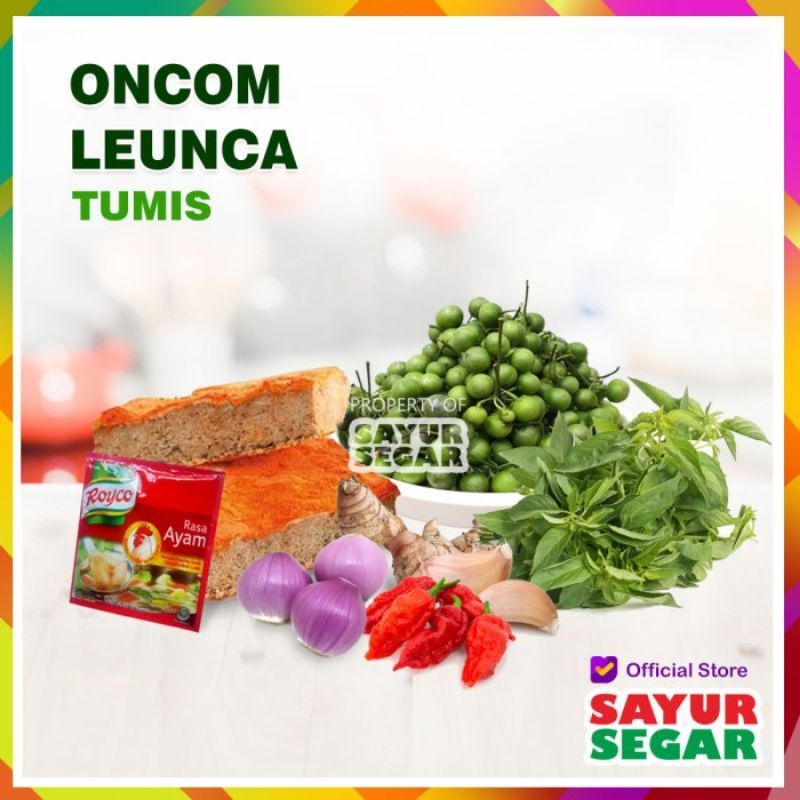 

paket tumis oncom leunca banyak fresh segar sayur