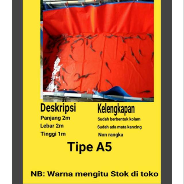 TERPAL KOLAM KOTAK 2X2X1 A5