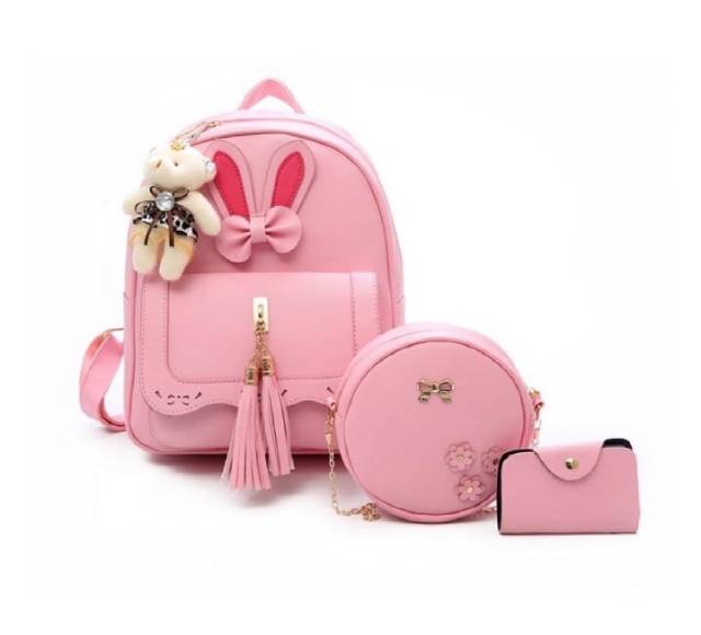 TASMURAH30_ FUNNYCAY Backpack fashion korea Pita Kuping Terfavorit