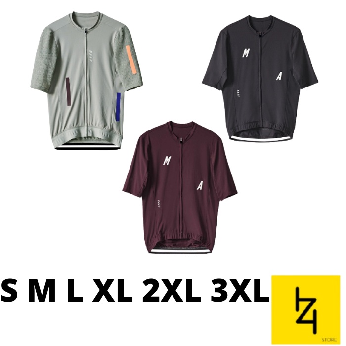 Baju kaos jersey sepeda roadbike MAAP pria wanita ukuran S M L XL XXL XXXL 2XL 3XL lengan pendek ber