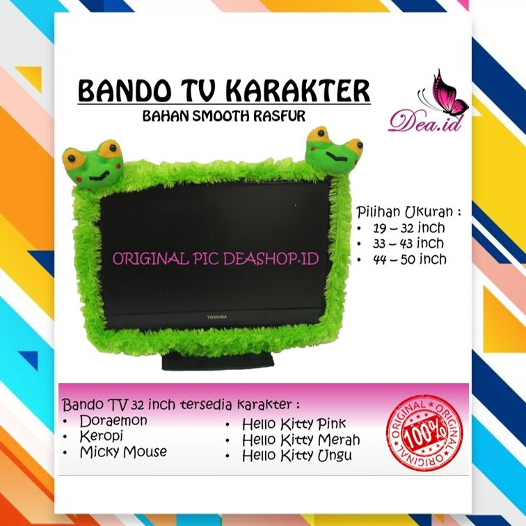 [DEASTORE] [Home Sweet Home] SARUNG BANDO TV RASFUR UKURAN 14 - 32 INCH KARAKTER