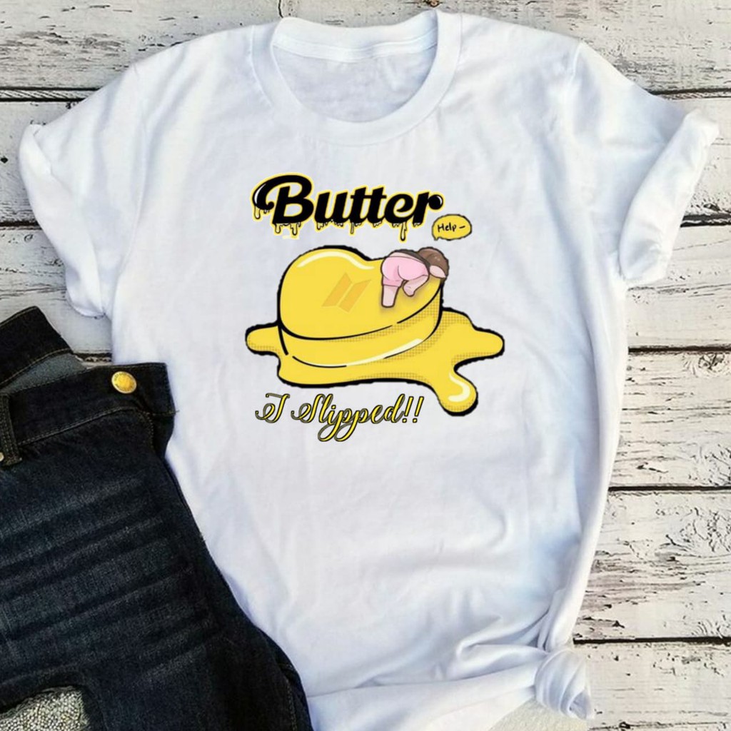 Kaos Butter Bts Murah Oversize Anak Jhope Wanita Xxl Jumbo Official Lengan Pendek