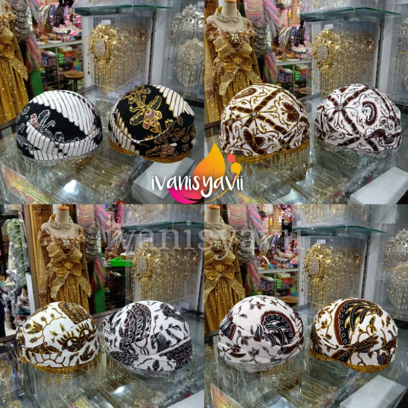 [Setelan Motif Jarik] Aneka BLangkon Pengantin - MOTIF LENGKAP