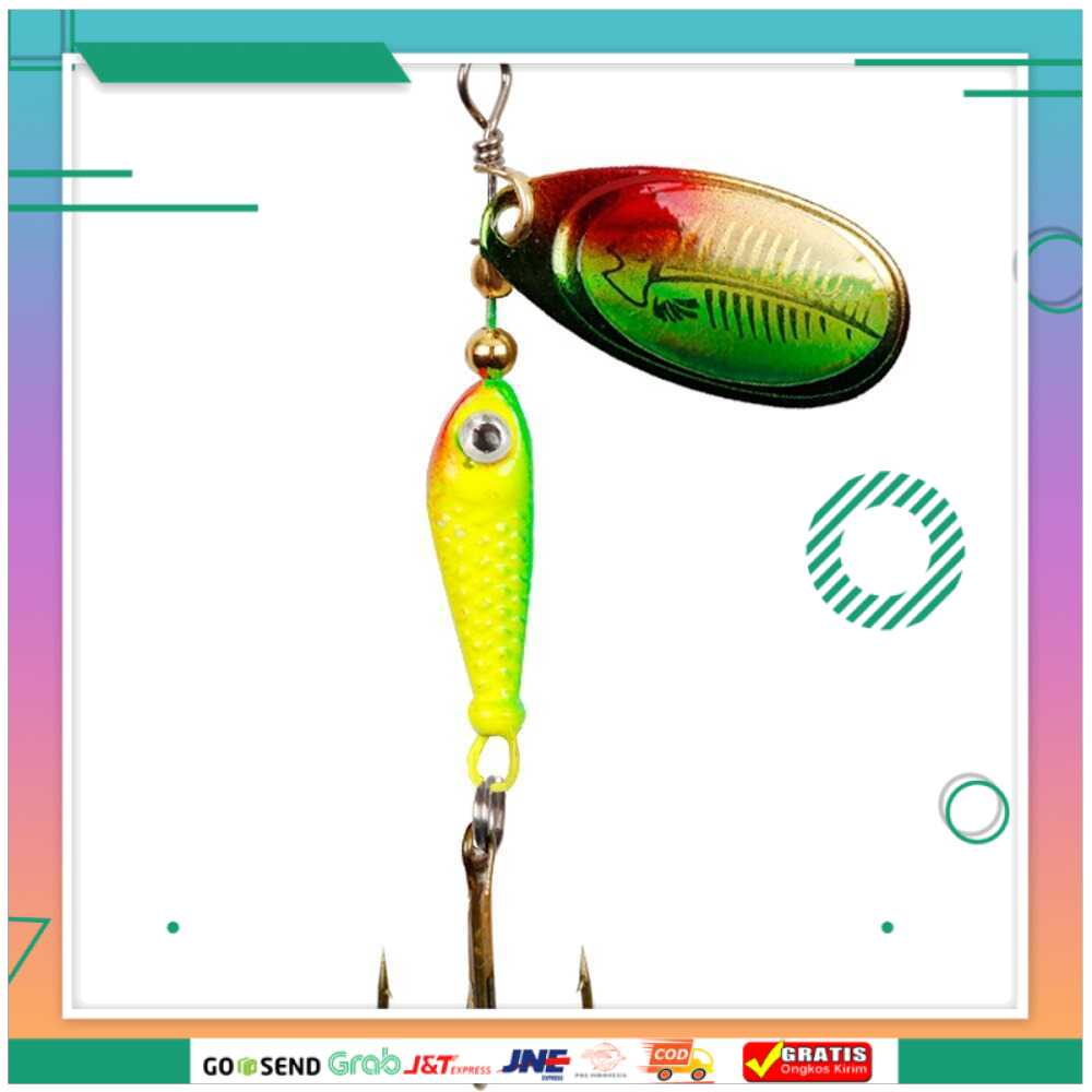 (BISA COD) FTIHSHPLUSHAZER Umpan Pancing Ikan Spinner Fishing Lure 9G - LU79