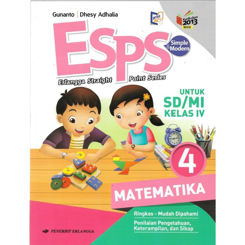 Jual Esps Matematika 4 Untuk Sd Mi Kelas Iv Kurikulum 2013 Edisi Revisi Indonesia Shopee Indonesia