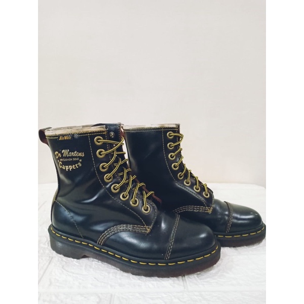Dr Martens Cappers Black Vintage Smooth Preloved