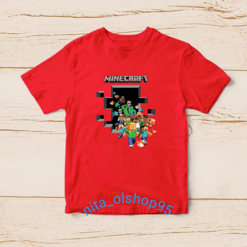 baju minecraft baju roblox kaos anak minecraft karakter