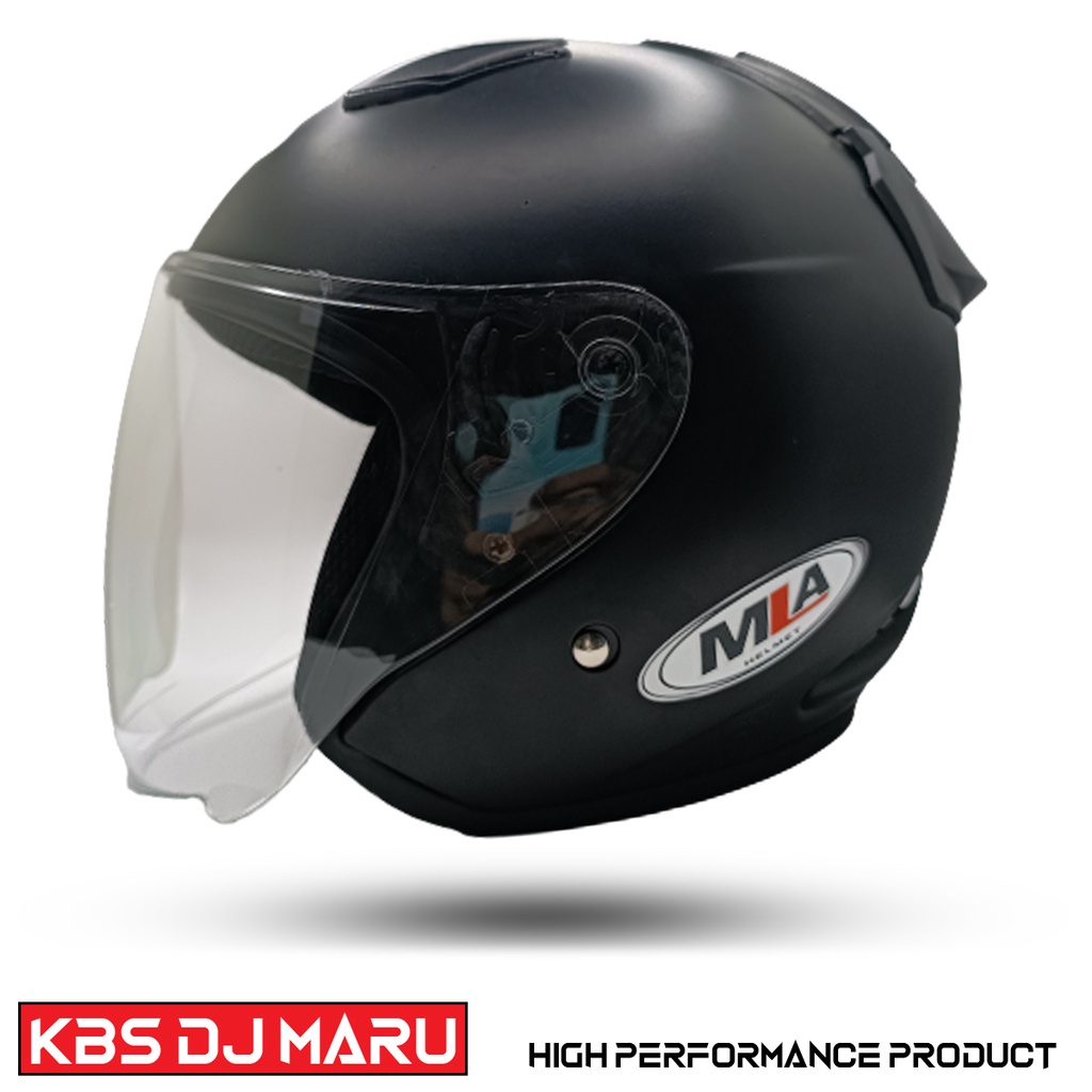 Helm Half Face MLA Polos HITAM DOF Untuk Pria Dan Wanita Dewasa SNI COD [PREMIUM QUALITY PRODUCT]