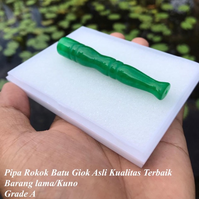 Pipa Batu Giok Asli Kualitas Pertama 026