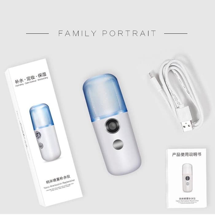 Portable Nano Spray Water Facial Cooling Semprotan Air Wajah USB