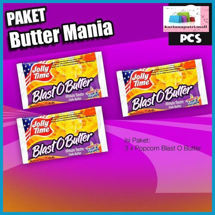 

E5Ewsfg- Paket Butter Mania (3Bob) - Jolly Time Mircowave Popcorn 78Itjyhf-