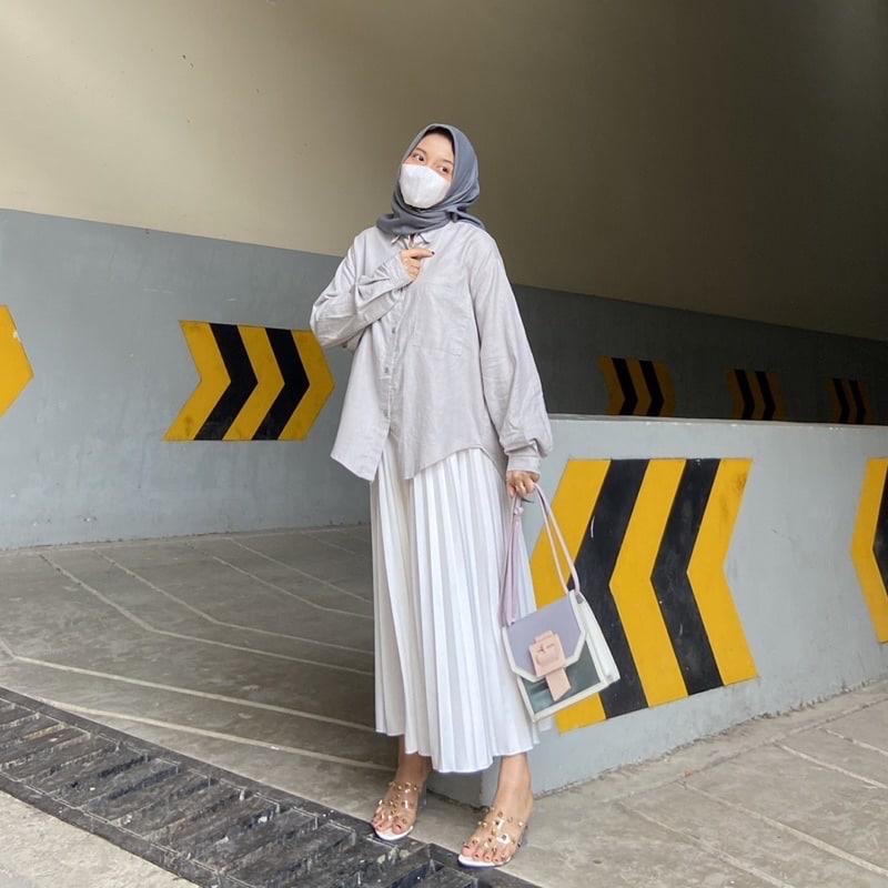 Kemeja Linen Oversize/ Kemeja Linea/ Kemeja Bigsize/ Kemeja Kerja/ Kemeja Hangout