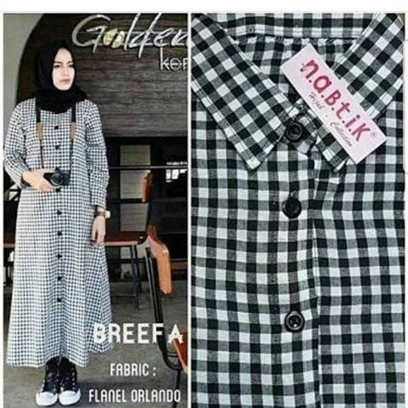 Breefa dress pakaian wanita fashion remaja muslim