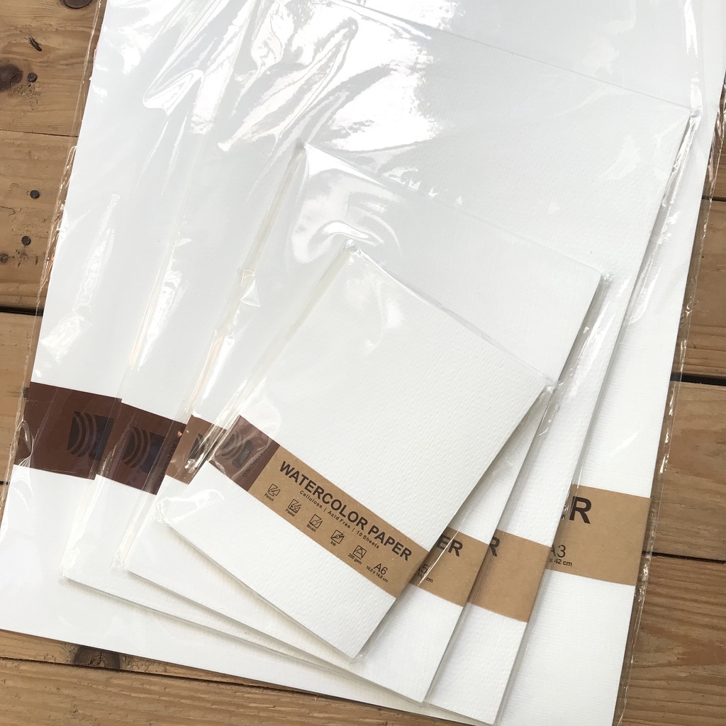

BAOHONG Cellulose Watercolor Paper 350gsm A6/A5/A4/A3 - Kertas Cat Air