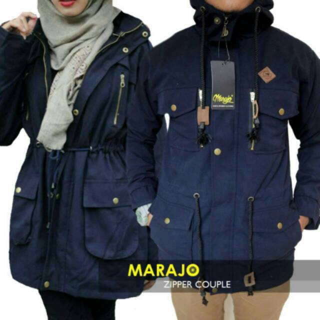 Jaket Parka Retsleting Couple