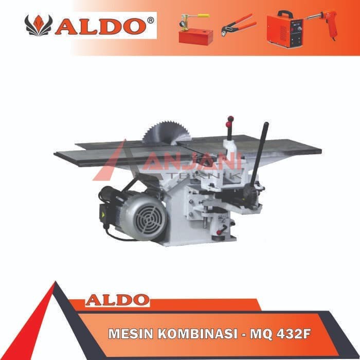 ALDO MQ 432 F MESIN KOMBINASI 20cm PLANER JOINTER CIRCULAR SAW 20 cm MQ432F 432F