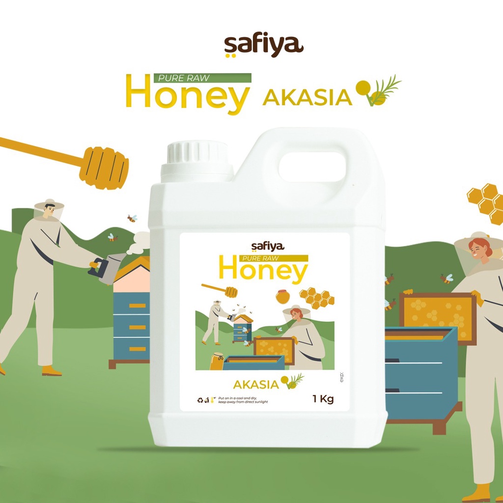 Madu Murni 1 Kg Series Raw Honey Madu Asli Authentic Safiya Food