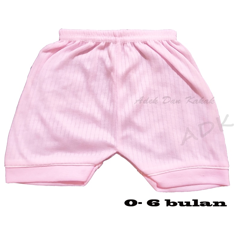 6 pcs celana pendek ( celana segi 4 ) bayi untuk 3-9 bulan