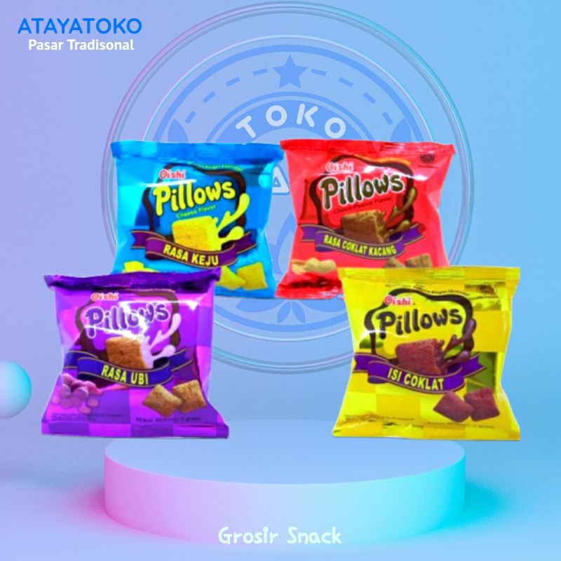 

(RCG) Oishi Pillow Renceng Cokelat Ubi (10pcs x 7gr) grosir toko snack