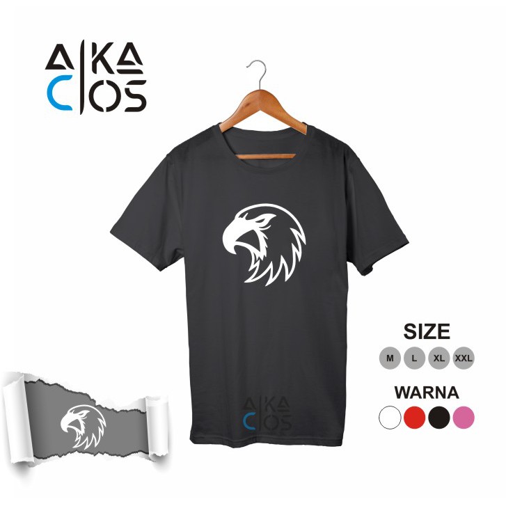 Kaos Distro T-shirt Unisex Kepala Burung Elang