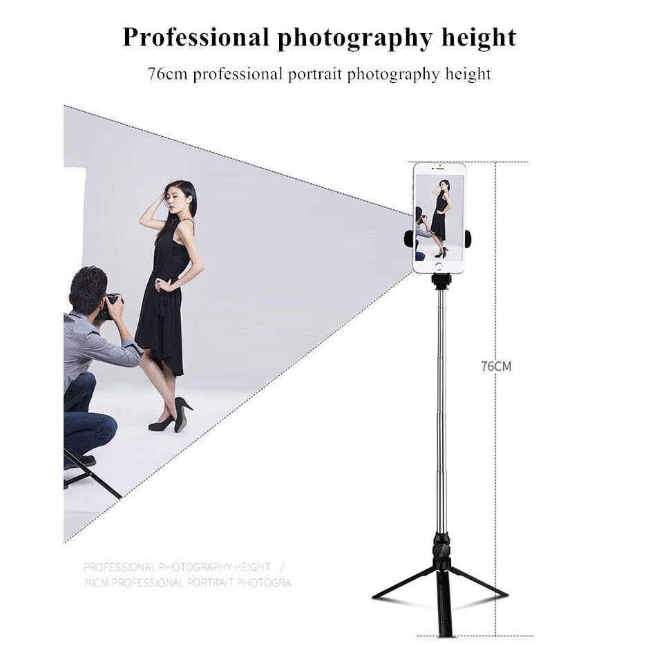 Tongsis Tripod 3in1 Remote Stretchable Adjustable Selfie Bluetooth R1 - Tongsis Bluetooth