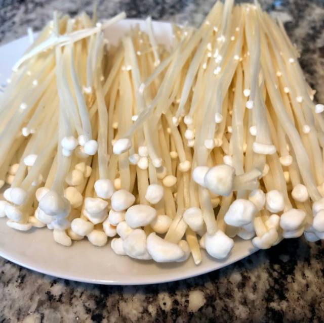 Jamur Enoki Import | Enokitake Mushrooms