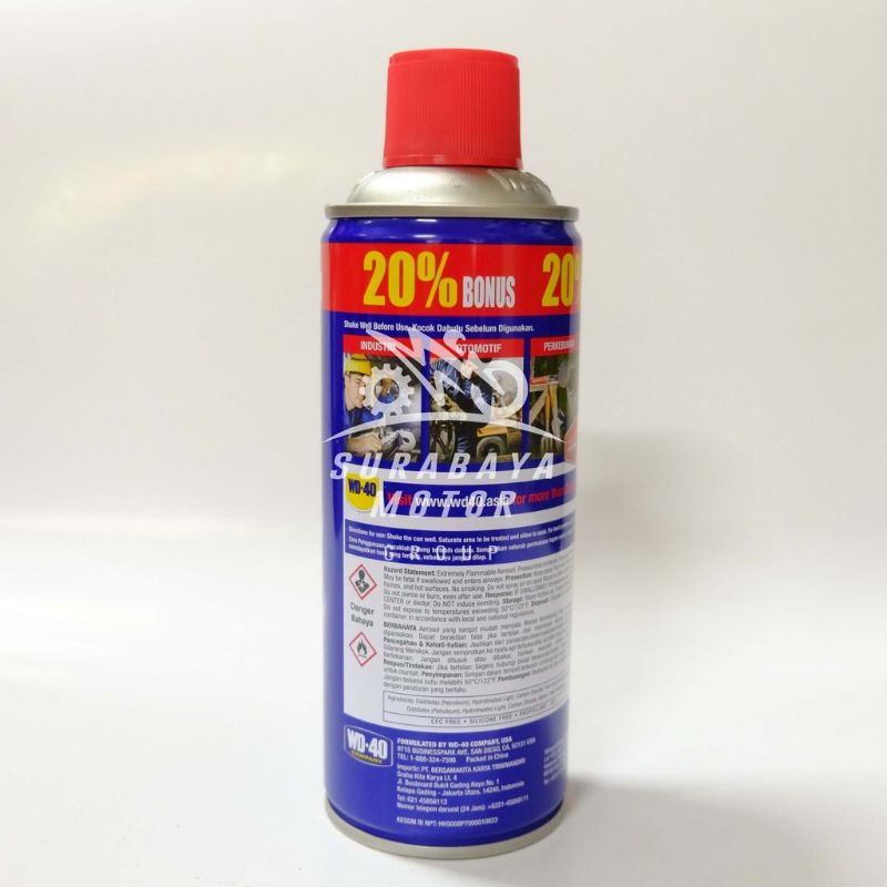 WD 40 Cairan Anti Karat 333ml Penetran ORIGINAL 100% Pelumas