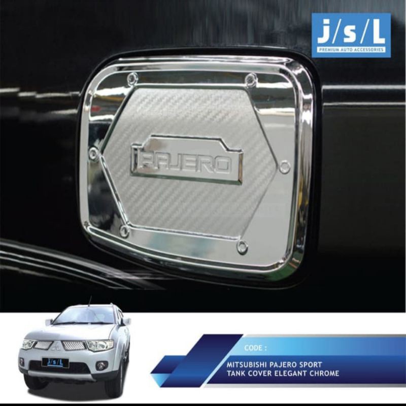 tank cover/ tutup tangki Pajero sport elegant chrome jsl