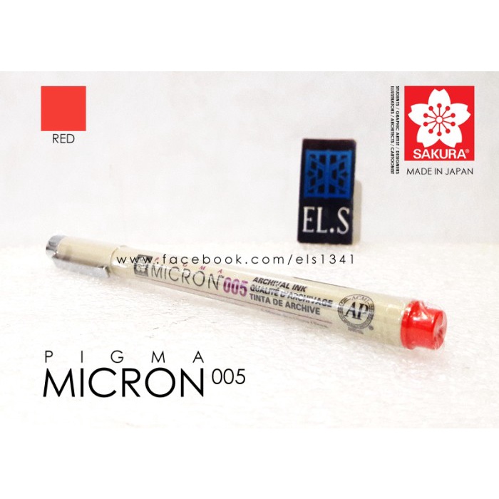 

Spesial Sakura Pigma Micron Pen 005 Red Trendi